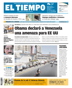 Obama declaró a Venezuela una amenaza para EE UU
