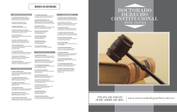 DOCTORADO DERECHO CONSTITUCIONAL