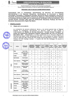 Proceso CAS N&ordm; 005-2015-GRSM-DRE-DO-RRHH
