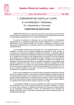 Convocatoria - ANPE Castilla y León