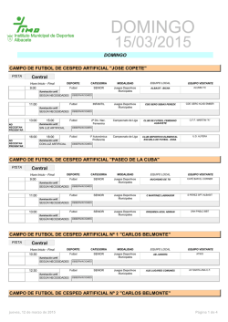 Domingo 29-03-15 - Instituto Municipal de Deportes de Albacete