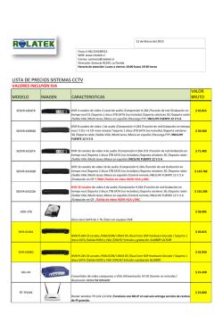 Lista de precios ROLATEK (CCTV) v.12