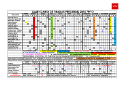 CALENDARIO PRECISION 2015