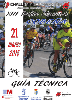 Guia Técnica_2015_Cobeña - Federación Madrileña de Ciclismo
