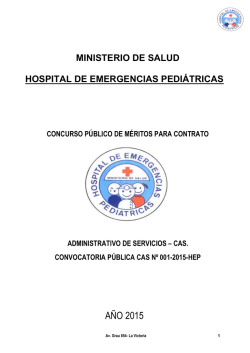 ANEXO Nº 4 - Hospital de Emergencias Pediátricas