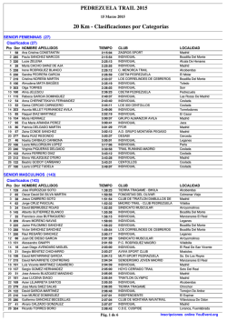 (20 Km - Clasificaciones por Categor\355as)