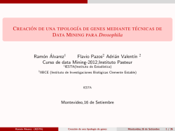 Creación de una tipología de genes mediante técnicas de