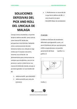 soluciones defesivas del pick and roll del unicaja de malaga