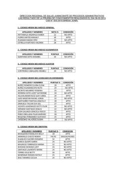 DIRECCION REGIONAL DE SALUD JUNINCOMIT&Eacute; DE