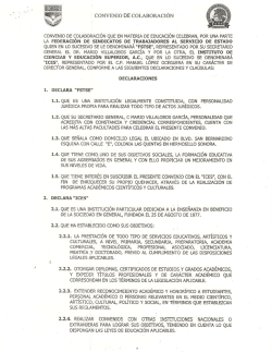 CONVENIOS FSTSE CON ICES y CETEC
