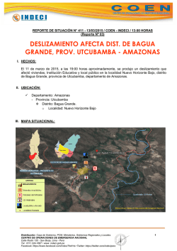 deslizamiento afecta dist. de bagua grande, prov. utcubamba