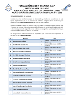 FUNDACIÓN MIER Y PESADO, I.A.P.