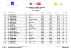Resultados XX Trofeo Pitarroy 2015: Combinada