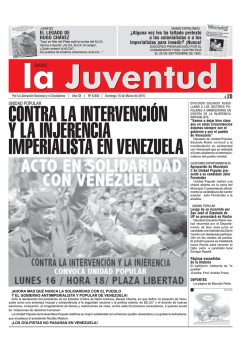 contra la intervención y la injerencia imperialista