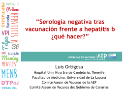 Serología negativa tras vacunación frente a hepatitis B. ¿Qué hacer?