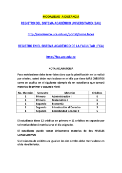proceso de matricula abril-septiembre 2015