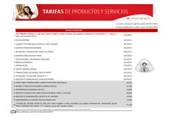 Tasas y Tarifas - Banco Davivienda