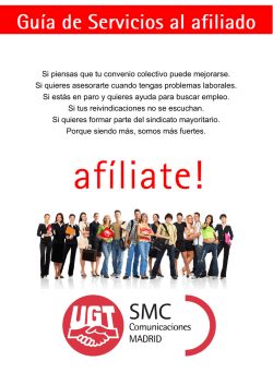 Guía Servicios 2015 - UGT Comunicaciones Madrid