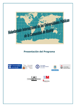 Presentación del Programa - Universidad Rey Juan Carlos