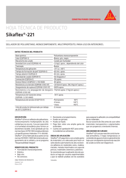 HOJA TÉCNICA DE PRODUCTO Sikaflex®-221