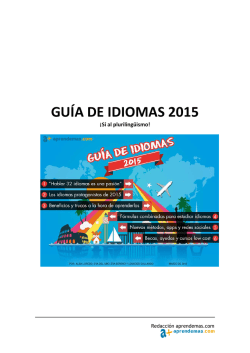 GUÍA DE IDIOMAS 2015