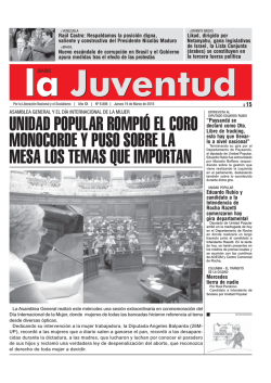 UNIDAD POPULAR ROMPIÓ EL CORO