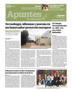 Apuntes de Educación - La Opinión de Málaga