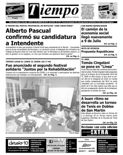 Alberto Pascual confirm&oacute; su candidatura a Intendente