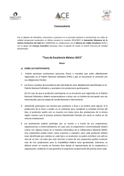 Descarga la convocatoria 2015