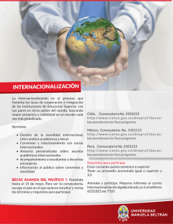 INTERNACIONALIZACIÓN - Universidad Manuela Beltrán
