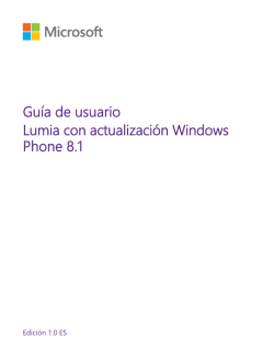 Guía de usuario del Lumia con actualización Windows
