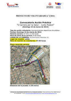 Planificación - Oficina de Voluntariado Deportivo de Valencia
