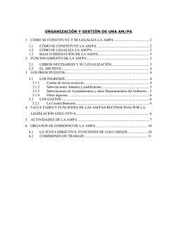 Organizacion y Gestion de una AMPA