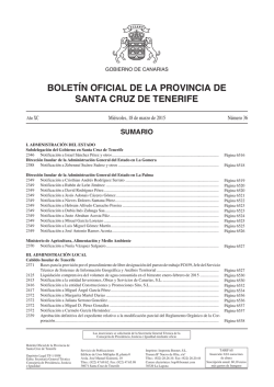 Boletín 036/2015, de fecha 18/3/2015