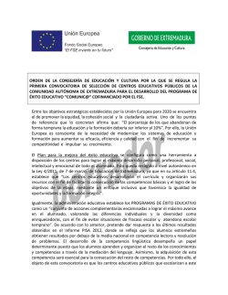 Orden de convocatoria del programa Comunic@ para los centros