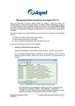 Manejando p&oacute;lizas din&aacute;micas con Aspel