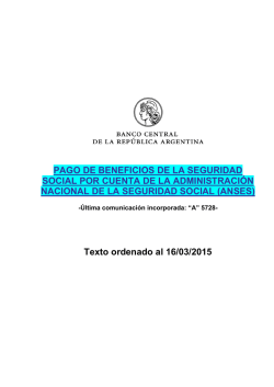 PAGO DE BENEFICIOS DE LA SEGURIDAD SOCIAL POR CUENTA
