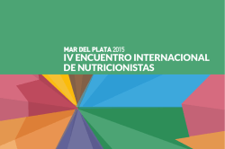 IV ENCUENTRO INTERNACIONAL DE NUTRICIONISTAS