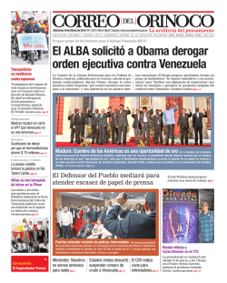 s - Correo del Orinoco