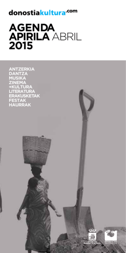 Donostia Kultura: 2015eko apirileko agenda