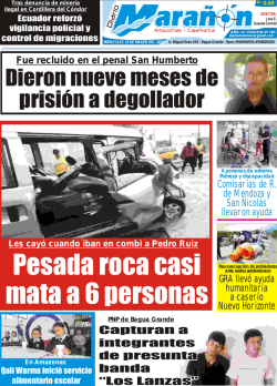 Pesada roca casi mata a 6 personas