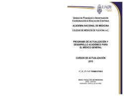 Programa PRONADAMEG 2015