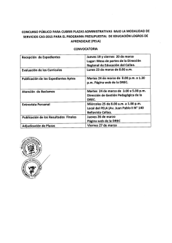 Documento - DREC Dirección Regional de Educación del Callao