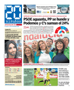 PSOE aguanta, PP se hunde y Podemos y C`s suman