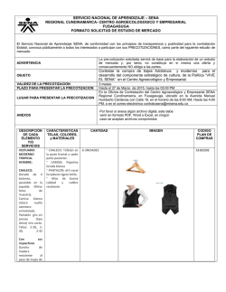 estudio de mercado - Contrataci&oacute;n SENA