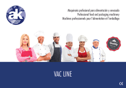 VAC LINE - AK RAMON | Maquinaria profesional para alimentación