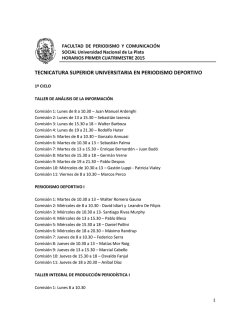 tecnicatura superior universitaria en periodismo deportivo