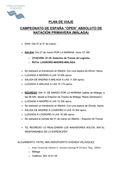 PLAN DE VIAJE