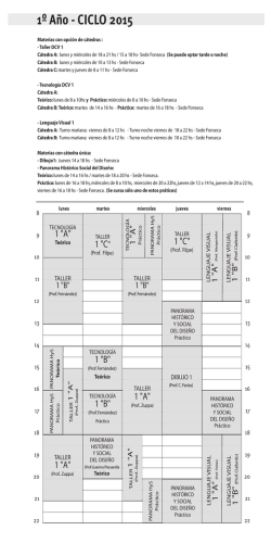 cursadas - 1º año - 2012