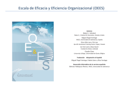 Escala de Eficacia y Eficiencia Organizacional (OEES)
